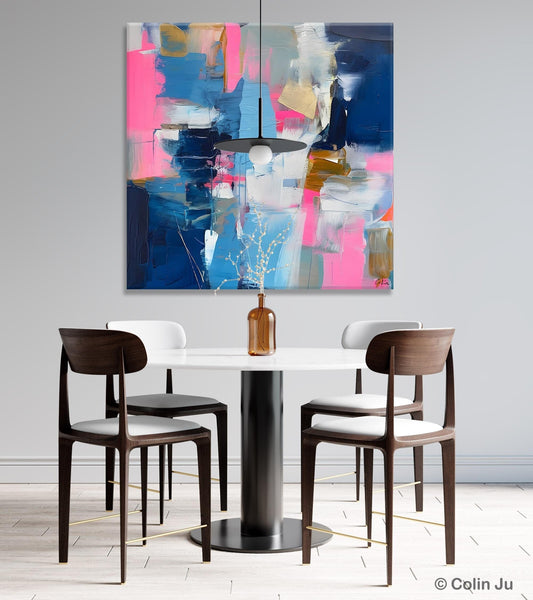 Canvas Art, Original Modern Wall Art, Modern Acrylic Artwork, Modern Canvas Paintings, Contemporary Large Abstract Painting for Dining Room-Silvia Home Craft