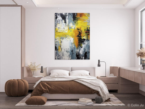 Large Modern Paintings, Contemporary Wall Art, Hand Painted Canvas Art, Extra Large Paintings for Living Room, Original Abstract Painting-Silvia Home Craft
