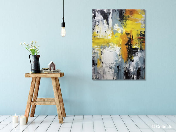 Large Modern Paintings, Contemporary Wall Art, Hand Painted Canvas Art, Extra Large Paintings for Living Room, Original Abstract Painting-Silvia Home Craft