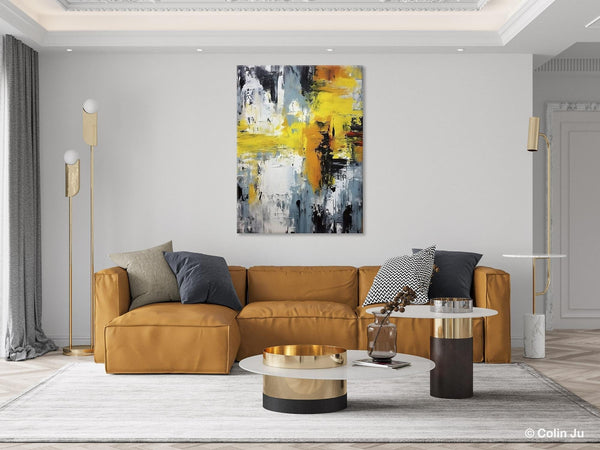 Large Modern Paintings, Contemporary Wall Art, Hand Painted Canvas Art, Extra Large Paintings for Living Room, Original Abstract Painting-Silvia Home Craft