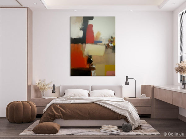 Large Contemporary Wall Art, Abstract Wall Paintings, Extra Large Paintings for Bedroom, Hand Painted Canvas Art, Original Modern Painting-Silvia Home Craft