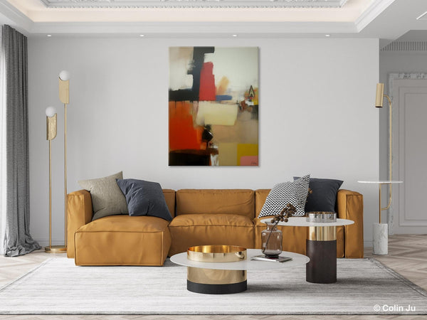 Large Contemporary Wall Art, Abstract Wall Paintings, Extra Large Paintings for Bedroom, Hand Painted Canvas Art, Original Modern Painting-Silvia Home Craft