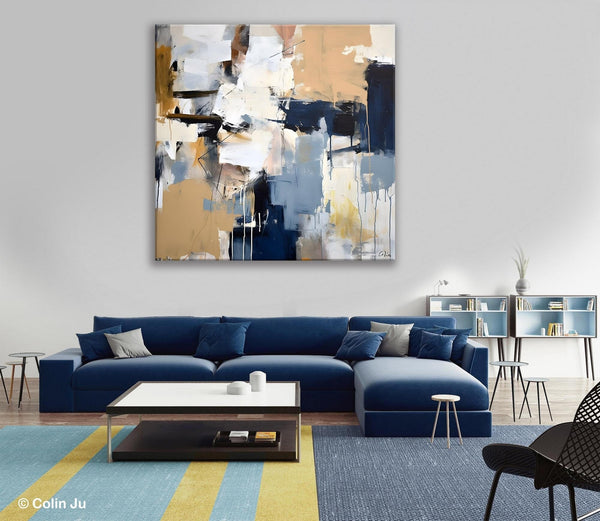 Large Wall Art for Bedroom, Abstract Modern Acrylic Art, Canvas Paintings for Sale, Modern Original Abstract Art, Contemporary Canvas Art-Silvia Home Craft