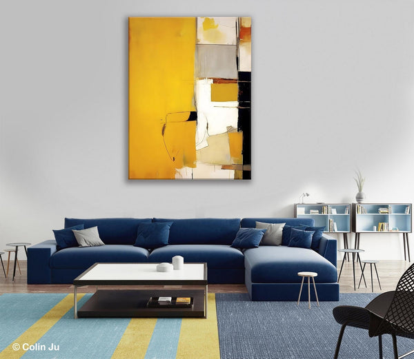 Original Canvas Artwork, Large Wall Art Painting for Dining Room, Oversized Abstract Art Paintings, Contemporary Acrylic Painting on Canvas-Silvia Home Craft