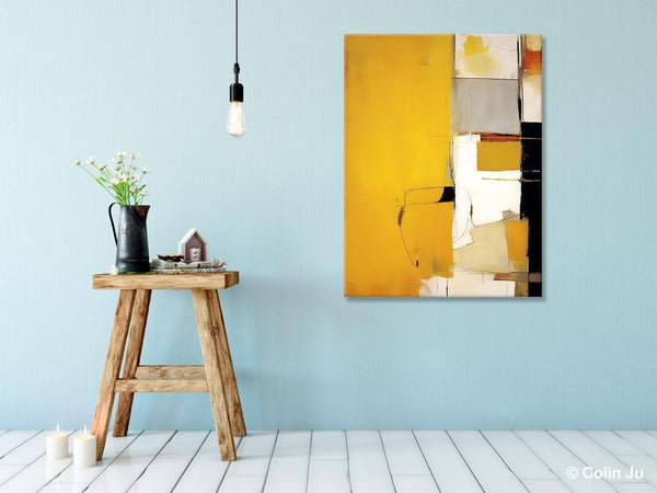 Original Canvas Artwork, Large Wall Art Painting for Dining Room, Oversized Abstract Art Paintings, Contemporary Acrylic Painting on Canvas-Silvia Home Craft