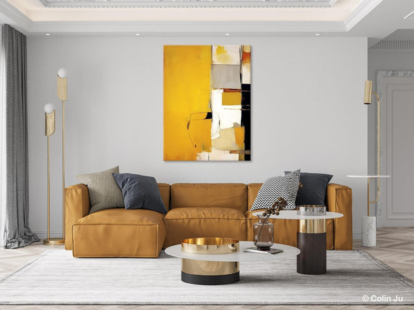 Original Canvas Artwork, Large Wall Art Painting for Dining Room, Oversized Abstract Art Paintings, Contemporary Acrylic Painting on Canvas-Silvia Home Craft