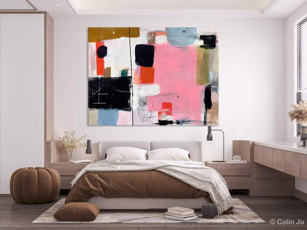 Modern Wall Art Ideas for Bedroom, Large Canvas Paintings, Original Abstract Art, Hand Painted Canvas Art, Contemporary Acrylic Paintings-Silvia Home Craft