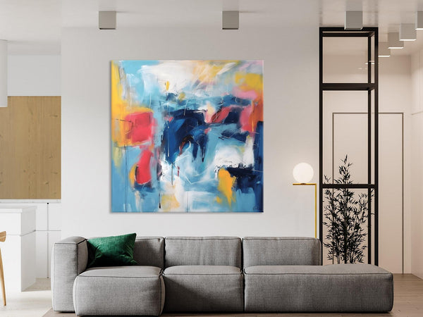 Abstract Paintings for Bedroom, Original Modern Paintings, Large Contemporary Canvas Art, Modern Acrylic Artwork, Buy Art Paintings Online-Silvia Home Craft