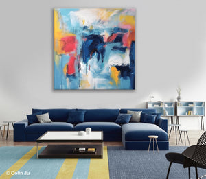 Abstract Paintings for Bedroom, Original Modern Paintings, Large Contemporary Canvas Art, Modern Acrylic Artwork, Buy Art Paintings Online-Silvia Home Craft