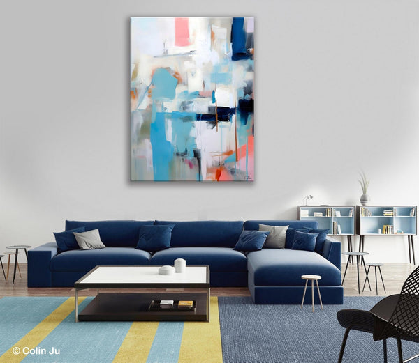 Contemporary Painting, Canvas Paintings for Dining Room, Acrylic Painting on Canvas, Extra Large Modern Wall Art, Original Abstract Painting-Silvia Home Craft
