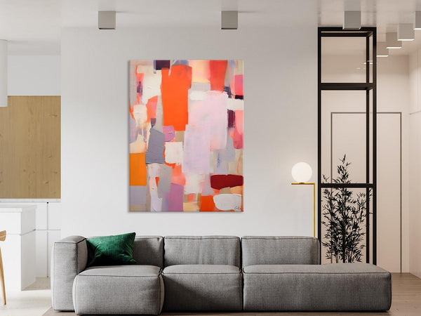 Abstract Wall Paintings, Heavy Texture Canvas Art, Large Contemporary Wall Art, Extra Large Paintings for Bedroom, Original Modern Painting-Silvia Home Craft