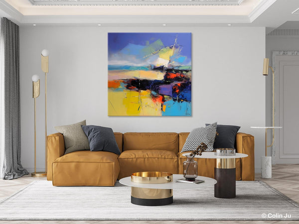 Modern Acrylic Artwork, Buy Art Paintings Online, Contemporary Canvas Art, Original Modern Paintings, Large Abstract Painting for Bedroom-Silvia Home Craft