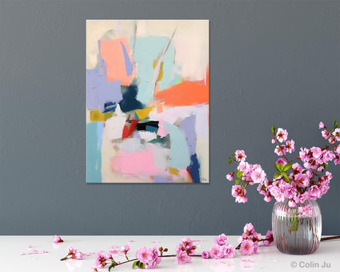 Original Artowrk, Abstract Wall Paintings, Hand Painted Canvas Art, Extra Large Paintings for Dining Room, Contemporary Wall Art Paintings-Silvia Home Craft