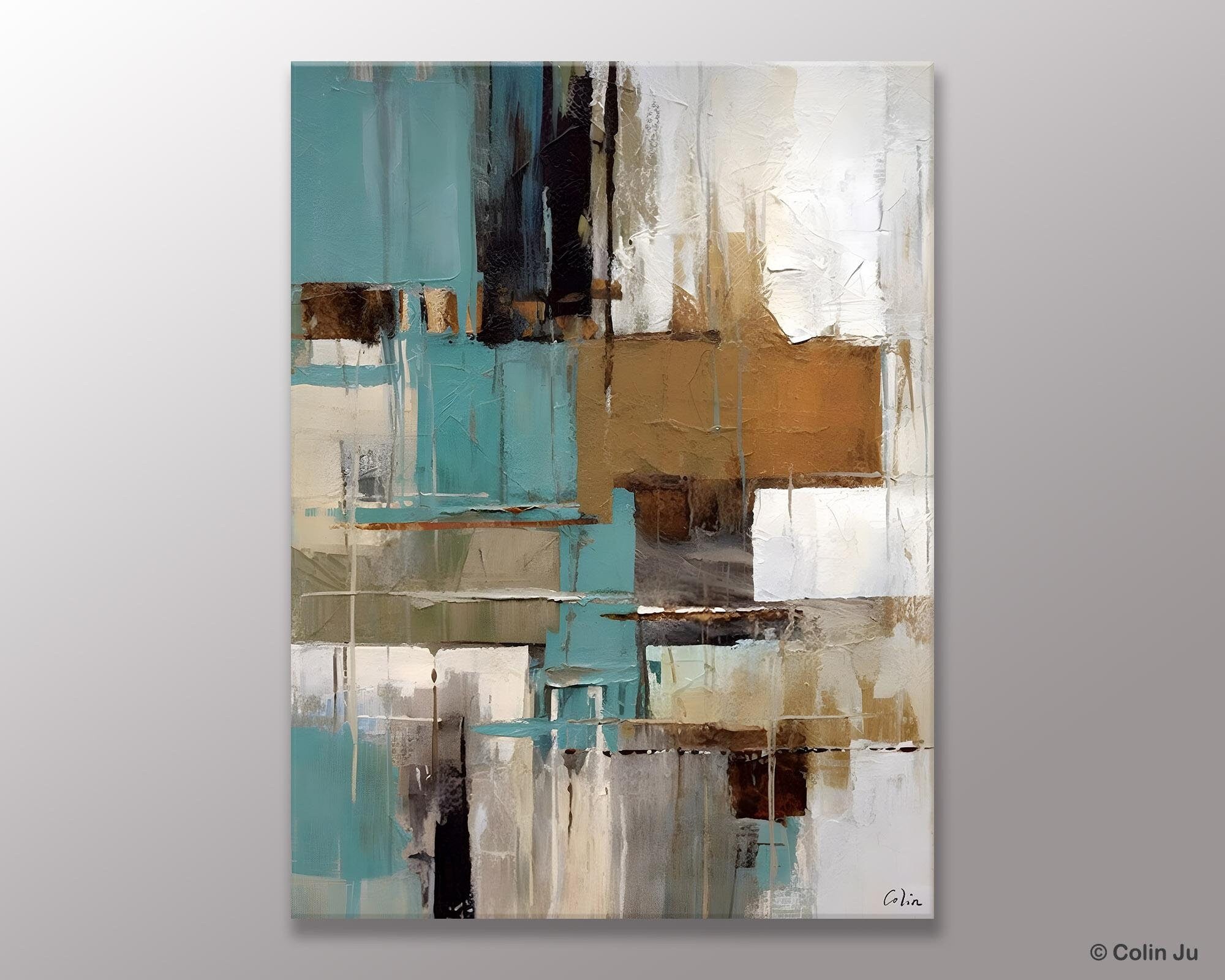 Large Paintings for Sale, Large Modern Canvas Art for Bedroom, Original Wall Art Paintings, Hand Painted Canvas Art, Acrylic Art on Canvas-Silvia Home Craft