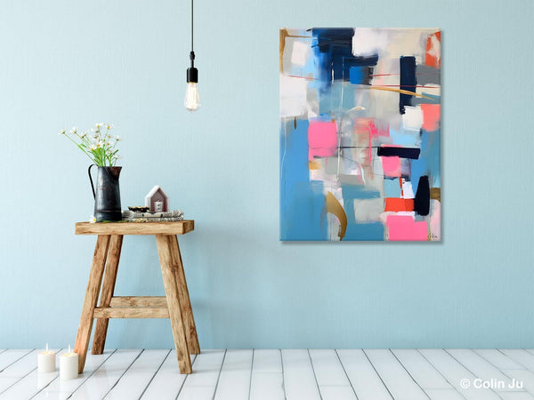 Modern Wall Art Paintings, Canvas Paintings for Bedroom, Contemporary Acrylic Painting on Canvas, Large Original Art, Buy Wall Art Online-Silvia Home Craft