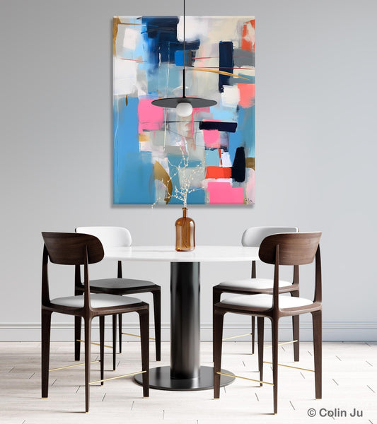 Modern Wall Art Paintings, Canvas Paintings for Bedroom, Contemporary Acrylic Painting on Canvas, Large Original Art, Buy Wall Art Online-Silvia Home Craft