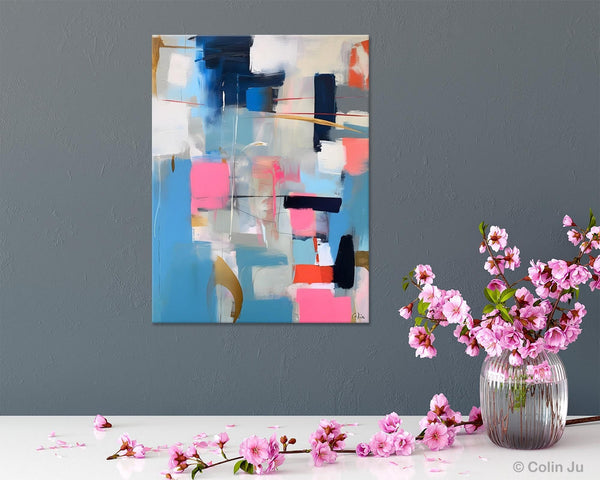 Modern Wall Art Paintings, Canvas Paintings for Bedroom, Contemporary Acrylic Painting on Canvas, Large Original Art, Buy Wall Art Online-Silvia Home Craft