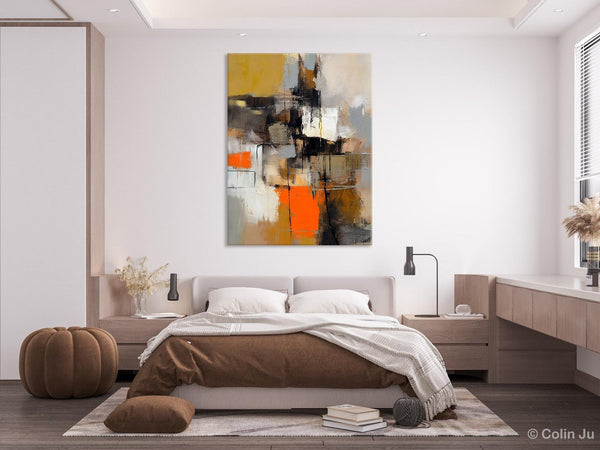 Acrylic Painting on Canvas, Modern Paintings, Extra Large Paintings for Dining Room, Large Contemporary Wall Art, Original Abstract Painting-Silvia Home Craft