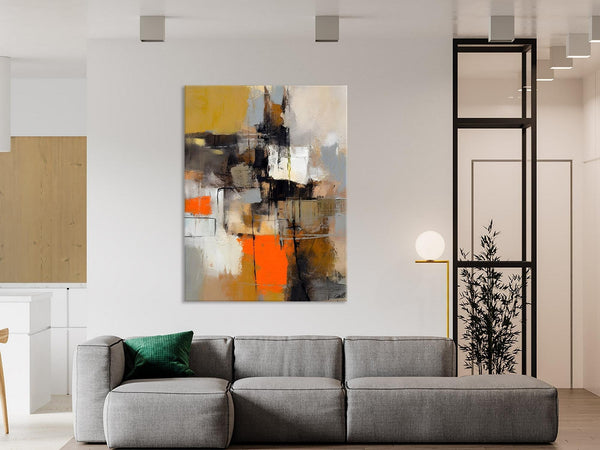 Acrylic Painting on Canvas, Modern Paintings, Extra Large Paintings for Dining Room, Large Contemporary Wall Art, Original Abstract Painting-Silvia Home Craft