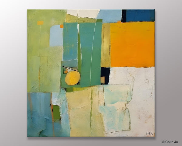 Original Modern Wall Paintings, Contemporary Canvas Art, Abstract Painting for Bedroom, Modern Acrylic Artwork, Heavy Texture Canavas Art-Silvia Home Craft