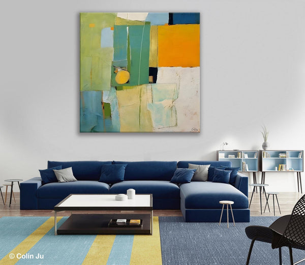 Original Modern Wall Paintings, Contemporary Canvas Art, Abstract Painting for Bedroom, Modern Acrylic Artwork, Heavy Texture Canavas Art-Silvia Home Craft
