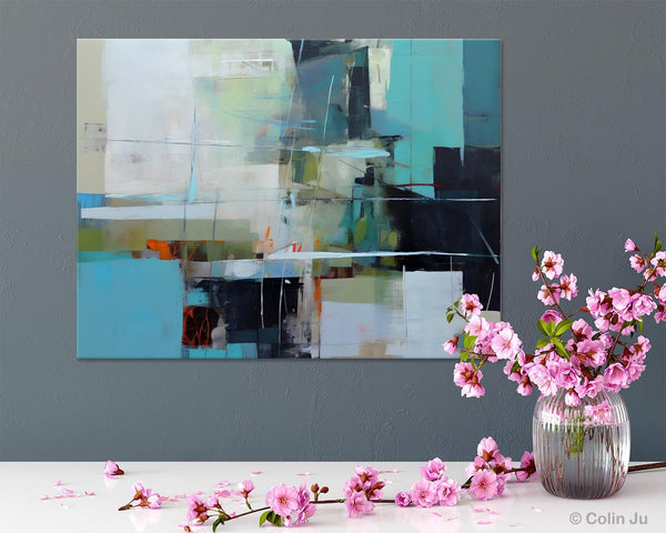 Extra Large Canvas Paintings, Original Abstract Painting, Modern Wall Art Ideas for Living Room, Impasto Art, Contemporary Acrylic Paintings-Silvia Home Craft