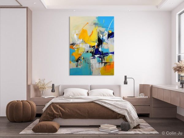 Original Canvas Wall Art, Oversized Contemporary Acrylic Paintings, Modern Abstract Paintings, Extra Large Canvas Painting for Living Room-Silvia Home Craft