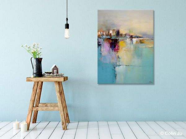 Oversized Contemporary Acrylic Paintings, Modern Abstract Paintings, Extra Large Canvas Painting for Living Room, Original Canvas Wall Art-Silvia Home Craft