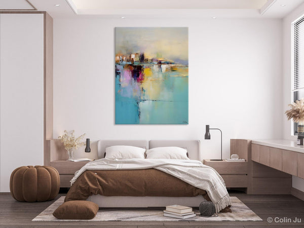 Oversized Contemporary Acrylic Paintings, Modern Abstract Paintings, Extra Large Canvas Painting for Living Room, Original Canvas Wall Art-Silvia Home Craft