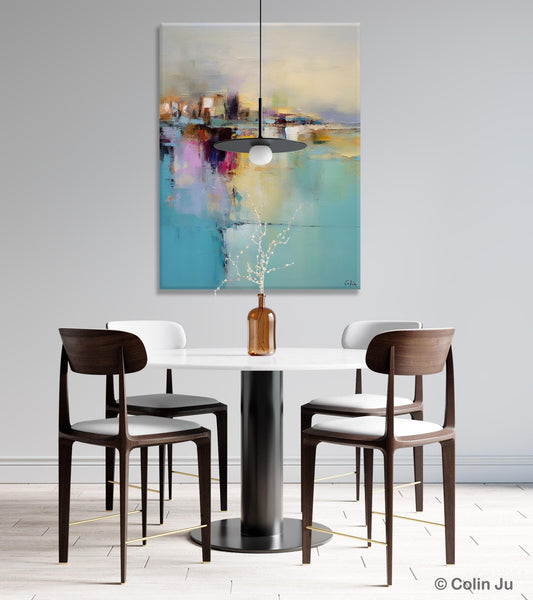 Oversized Contemporary Acrylic Paintings, Modern Abstract Paintings, Extra Large Canvas Painting for Living Room, Original Canvas Wall Art-Silvia Home Craft