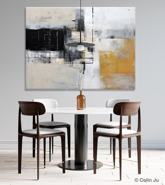 Modern Abstract Art Paintings, Extra Large Canvas Painting for Bedroom, Original Canvas Wall Art, Oversized Contemporary Acrylic Paintings-Silvia Home Craft