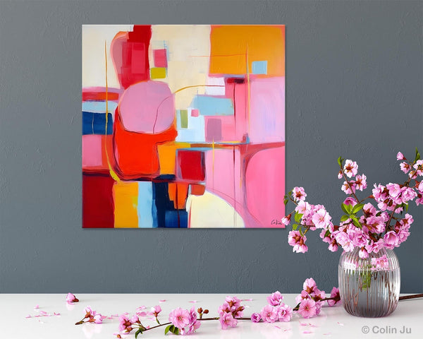 Ultra Modern Acrylic Paintings, Abstract Painting for Bedroom, Original Modern Wall Art Paintings, Oversized Contemporary Canvas Paintings-Silvia Home Craft