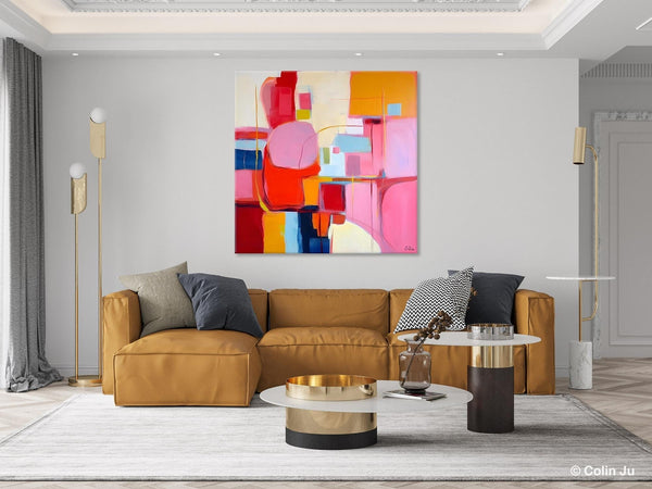 Ultra Modern Acrylic Paintings, Abstract Painting for Bedroom, Original Modern Wall Art Paintings, Oversized Contemporary Canvas Paintings-Silvia Home Craft