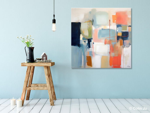 Large Abstract Painting for Bedroom, Original Modern Paintings, Contemporary Canvas Art, Modern Acrylic Artwork, Buy Art Paintings Online-Silvia Home Craft