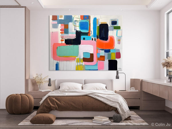 Contemporary Acrylic Paintings, Modern Wall Art Ideas for Living Room, Extra Large Canvas Paintings, Original Abstract Painting, Impasto Art-Silvia Home Craft
