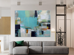 Modern Wall Art Ideas for Living Room, Extra Large Canvas Paintings, Original Abstract Painting, Impasto Art, Contemporary Acrylic Paintings-Silvia Home Craft