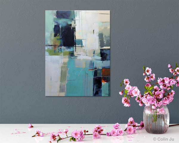 Large Contemporary Wall Art, Acrylic Painting on Canvas, Modern Paintings, Extra Large Paintings for Dining Room, Original Abstract Painting-Silvia Home Craft