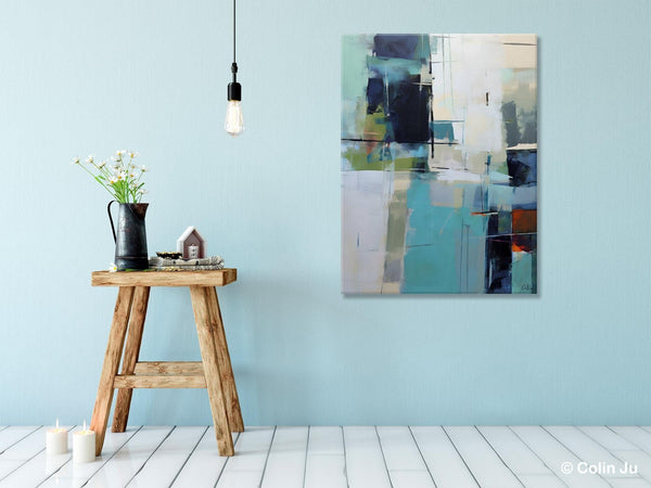 Large Contemporary Wall Art, Acrylic Painting on Canvas, Modern Paintings, Extra Large Paintings for Dining Room, Original Abstract Painting-Silvia Home Craft