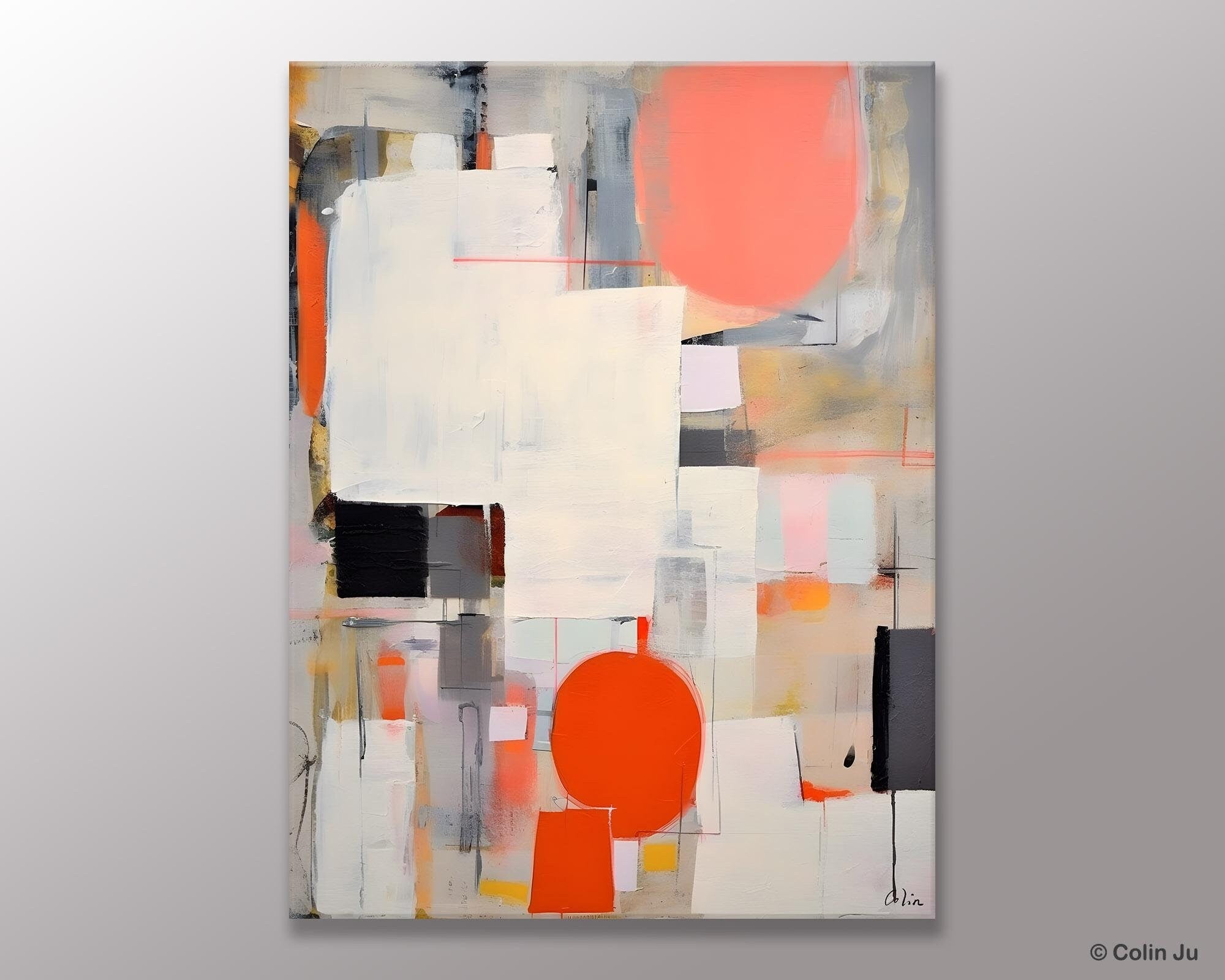 Acrylic Painting on Canvas, Contemporary Wall Art Paintings, Canvas Paintings for Bedroom, Extra Large Original Art, Buy Paintings Online-Silvia Home Craft
