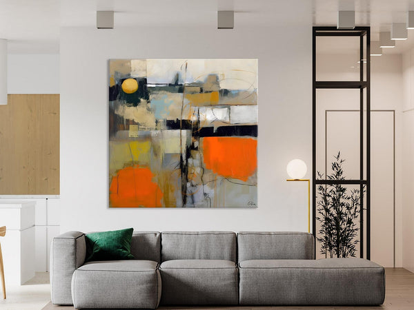 Modern Acrylic Artwork, Original Modern Art, Heavy Texture Canvas Paintings, Contemporary Canvas Art, Large Abstract Painting for Bedroom-Silvia Home Craft