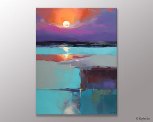 Extra Large Painting on Canvas, Oversized Contemporary Acrylic Painting, Extra Large Canvas Painting for Bedroom, Original Abstract Painting-Silvia Home Craft
