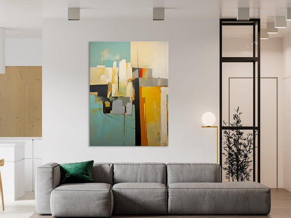 Abstract Paintings, Large Contemporary Wall Art, Extra Large Paintings for Living Room, Heavy Texture Canvas Art, Original Modern Painting-Silvia Home Craft