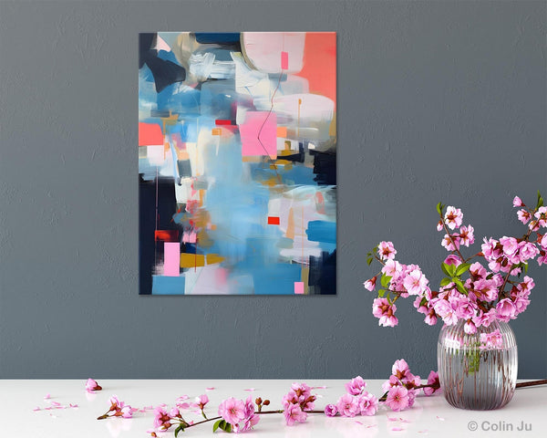 Modern Wall Paintings, Contemporary Painting on Canvas, Abstract Painting for Bedroom, Extra Large Original Acrylic Art, Buy Wall Art Online-Silvia Home Craft