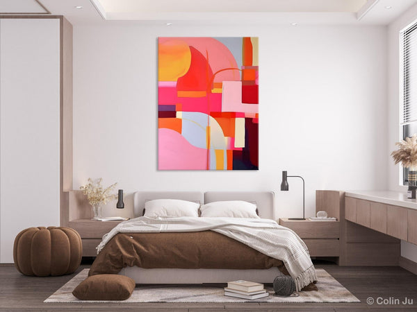 Contemporary Acrylic Painting on Canvas, Modern Wall Art Paintings, Canvas Paintings for Bedroom, Large Original Art, Buy Wall Art Online-Silvia Home Craft
