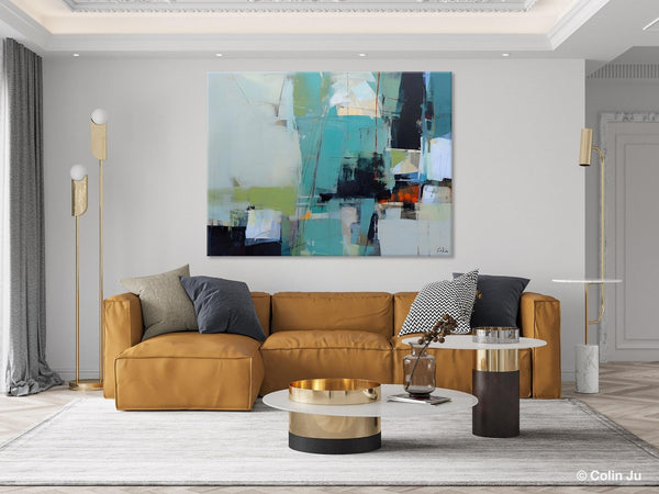 Oversized Canvas Paintings, Original Abstract Art, Large Wall Art Ideas for Living Room, Hand Painted Canvas Art, Contemporary Acrylic Art-Silvia Home Craft