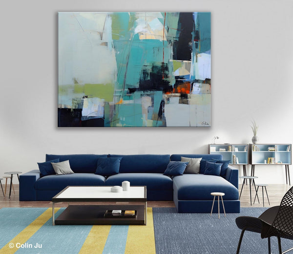 Oversized Canvas Paintings, Original Abstract Art, Large Wall Art Ideas for Living Room, Hand Painted Canvas Art, Contemporary Acrylic Art-Silvia Home Craft