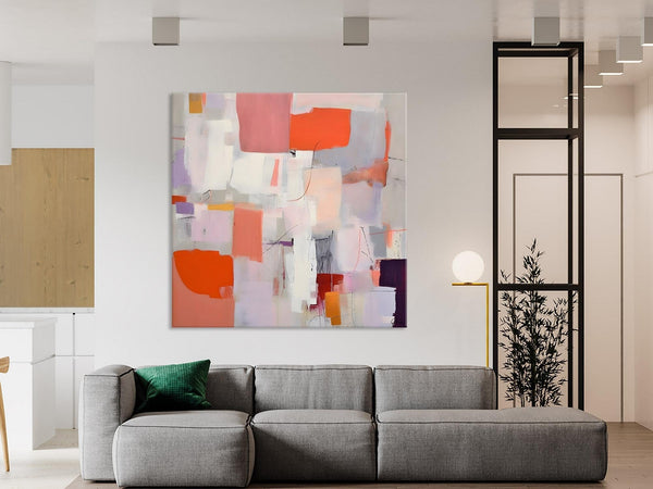 Modern Acrylic Artwork, Original Abstract Wall Art, Contemporary Canvas Art, Hand Painted Canvas Art, Large Abstract Painting for Bedroom-Silvia Home Craft