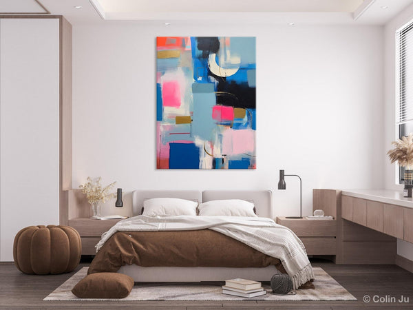 Large Painting Ideas for Living Room, Large Original Canvas Art, Contemporary Acrylic Painting on Canvas, Modern Abstract Wall Art Paintings-Silvia Home Craft