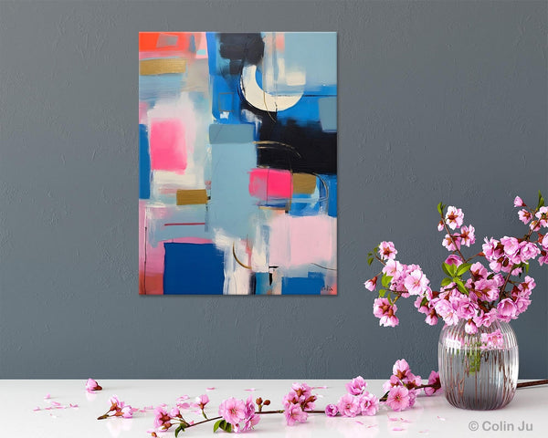 Large Painting Ideas for Living Room, Large Original Canvas Art, Contemporary Acrylic Painting on Canvas, Modern Abstract Wall Art Paintings-Silvia Home Craft