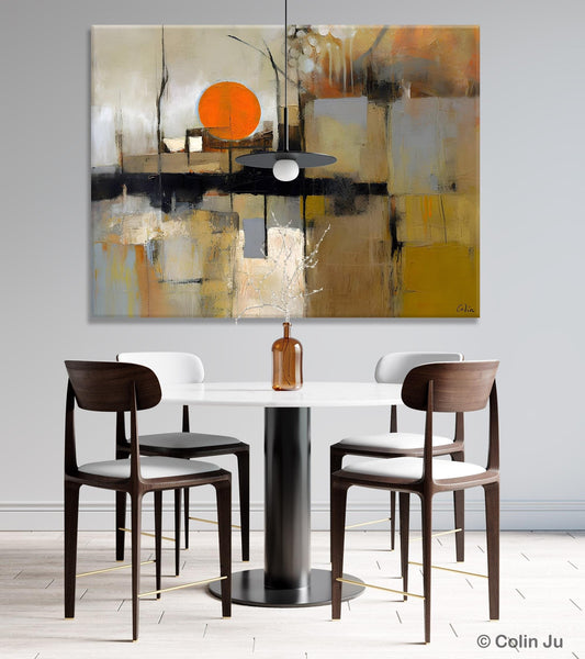 Large Wall Art Ideas for Living Room, Hand Painted Canvas Art, Oversized Canvas Paintings, Original Abstract Art, Contemporary Acrylic Art-Silvia Home Craft